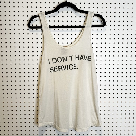 good hYOUman | "I Don't Have Service' Graphic Tank Top Sz. XS/S - Picture 1 of 8